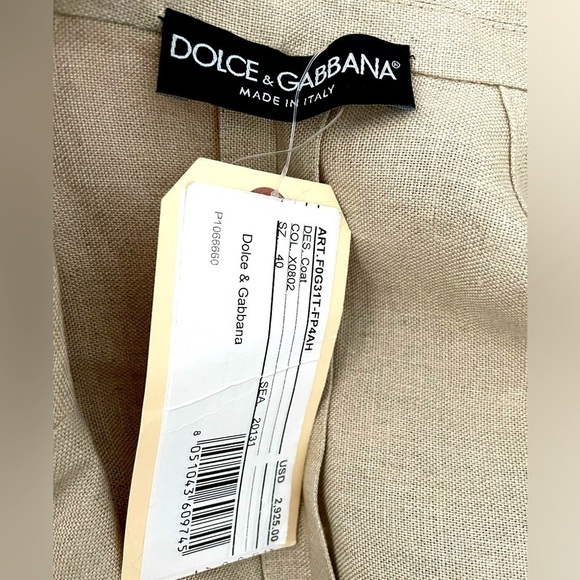 Dolce & Gabbana Resort Floral Print Linen Coat Dress NWT - Picture 3 of 6